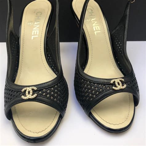 chanel shoes with perls|Chanel slingback price euro.